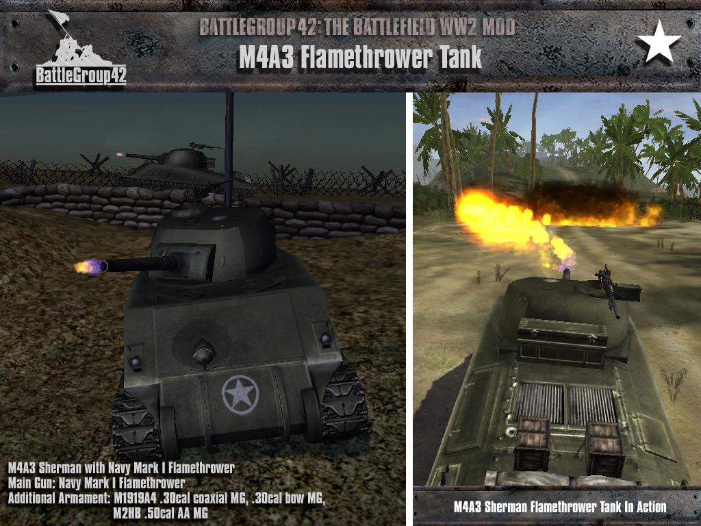 M4A3 Flammenwerfer-Tank