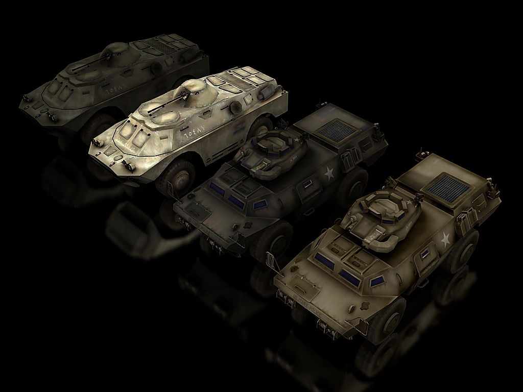Gruppenbild BRDM-2 und M1117