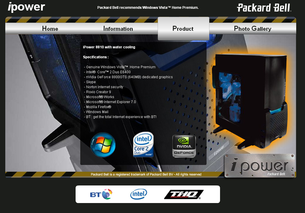 Hauptpreis: iPower Rechner von Packard Bell
