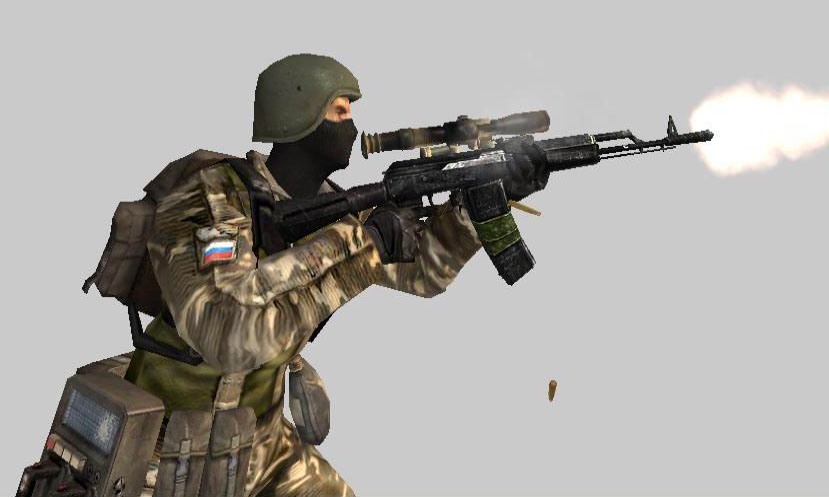 AK-74 mit Zielfernrohr