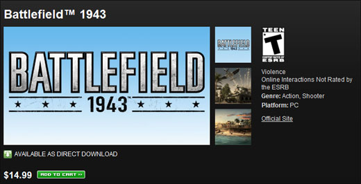 Battlefield 1943 EA Store - Quelle: Planetbattlefield.com