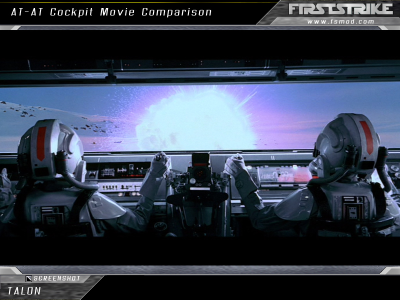 AT-AT Cockpit im Film
