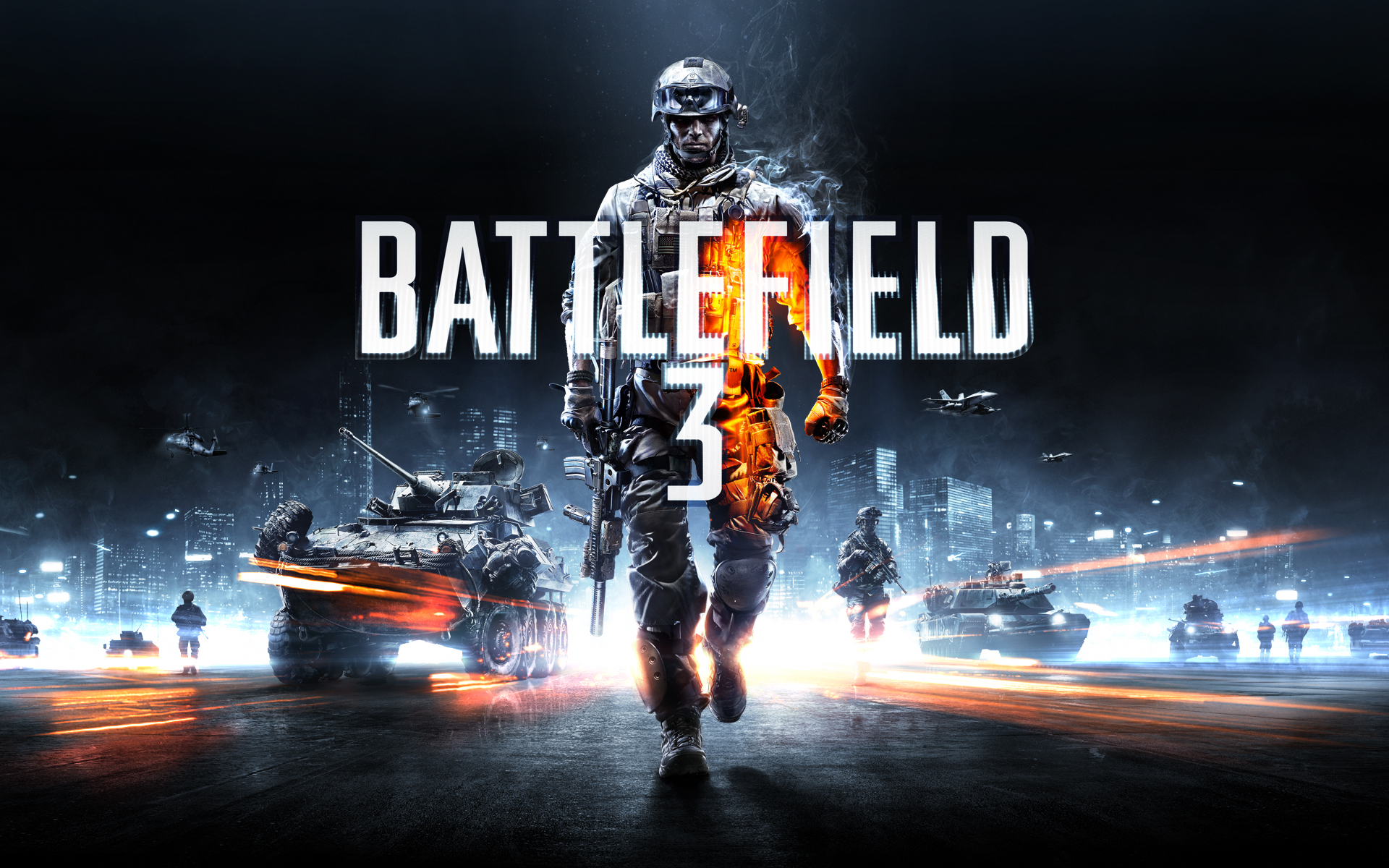 Battlefield 3 Walli 16x10 Logo