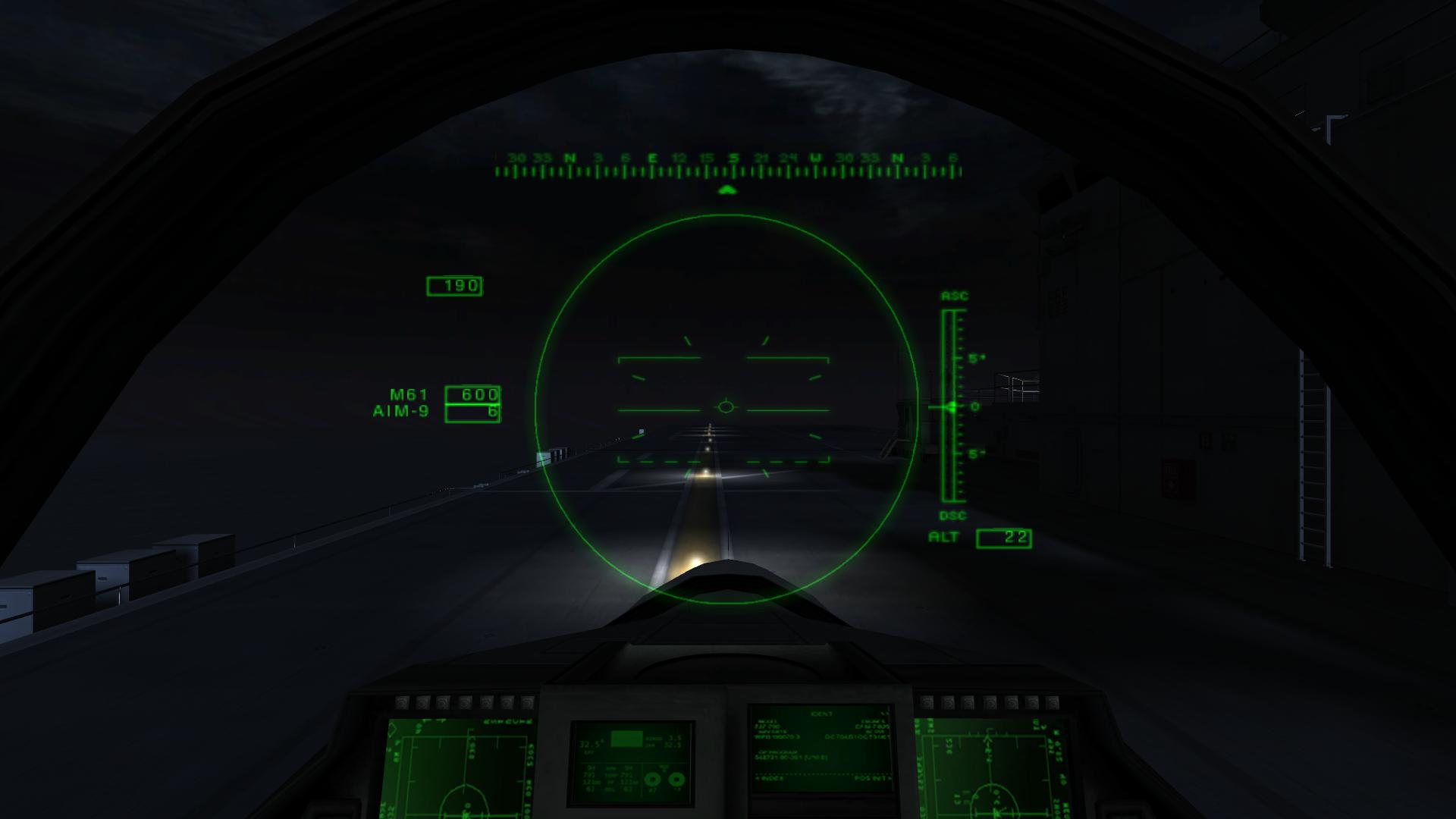 Cockpitansicht der F-35