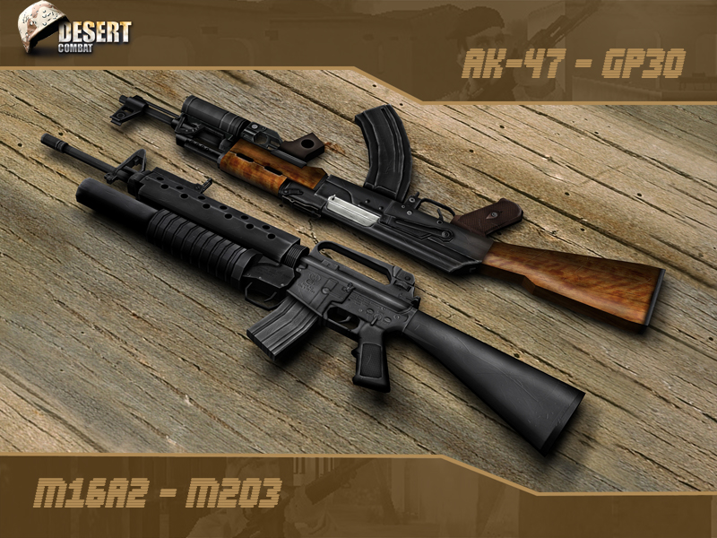 M16A2-m203 & AK47-GP30