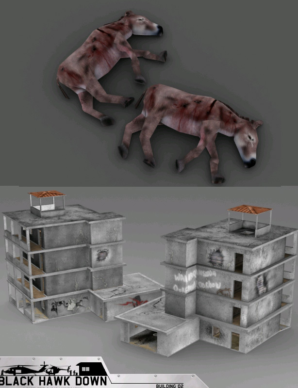 Esel und Haus