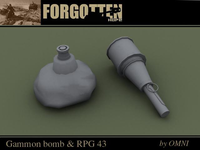 Gammon bomb & RPG 43