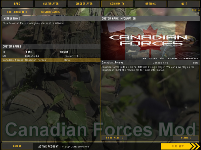 Canadian Forces Mod