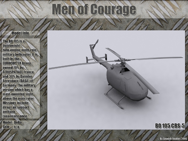BO-105 Helikopter @ Men of Courage