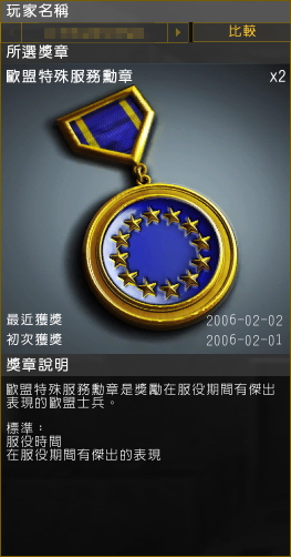 Euro Special Service Medal