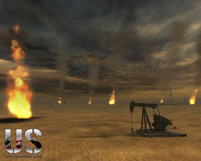 Map Burning Oilfields