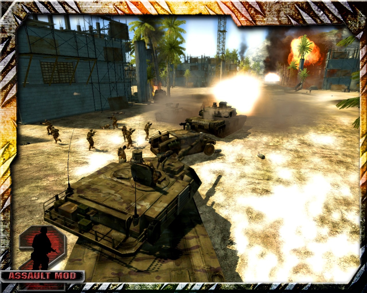 Игры на 2 мод. Бателфилд фронт 2. Bf2 Assault Mod. Battlefield 2 Heart of War. Conquest Assault Battlefield-2.