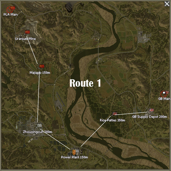 AAS mit Route